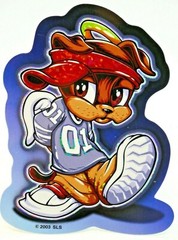 Cute Angel Animals Prism Sticker Decal Glossy Holo Vintage Collectible #15 of 15