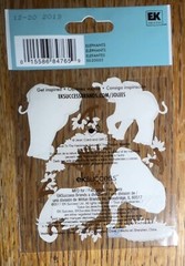 RARE Jolees Elephant Mom, Dad & Baby Zoo Safari Jungle Animal Scrapbook Stickers
