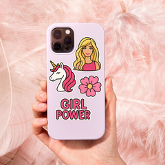 Barbie Holographic Vinyl Stickers Decals Laptop, Water Bottle,Journal, Scrapbook
