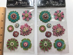 Paper Studio La Petites Scrapbook Stickers Lot Medalions Flowers Journal