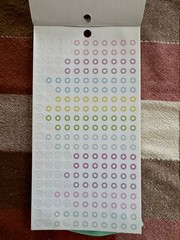 Used MAMBI Happy Planner 2018 Sticker Book Neon Lights Most Stickers Included