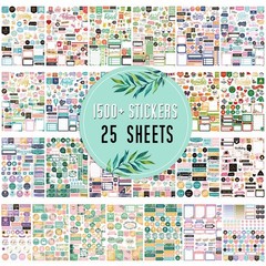 Planner Stickers – Monthly Planner Stickers and Accessories 25 Pages 1500+ St…