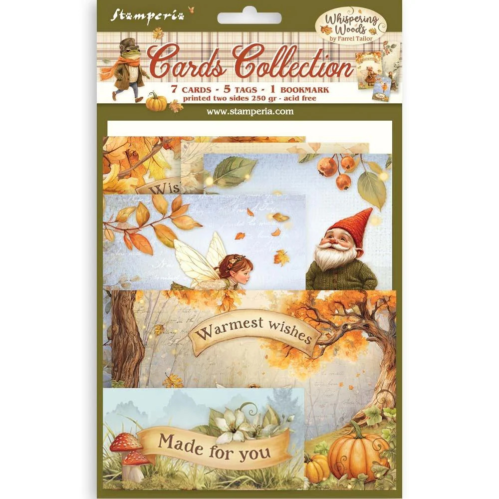 Stamperia Whispering Woods – Cards Collection, SBCARD33