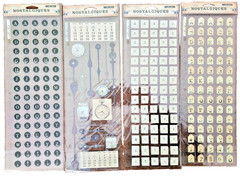 Vintage Stickopotamus Rebecca Sower Nostalgiques Scrapbook Stickers – 9 XL packs