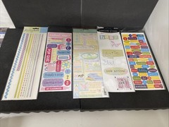 K&C Marcella K & Daisy Hill Recollections Scrapbooking Big Sheet Stickers BLK 69