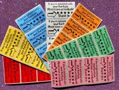 THANK YOU STICKERS 2.25″ LABELS SEALS FEEDBACK REVIEW SHOP SCRATCH RESISTANT