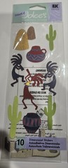 SOUTHWEST Dimensional Stickers (10pc)Jolee’s•Cactus-Pots-Kokopelli