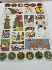 Lot 100s Vintage SCHOLASTIC & Troll Christmas Stickers NEW