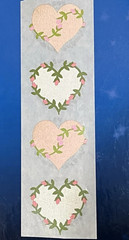 Mrs. Grossman’s Wild Rose Heart Stickers (4) Vintage 1980s