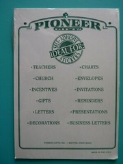 Vintage Pioneer Gifts Sticker Pack FOOTPRINTS POEM (4) Sheets Sealed
