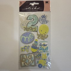 STICKO 2 YEARS OLD Blanky Toys Play Finger Food Toddler Stickers scrapbook