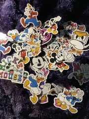 Disney Mickey Mouse Minnie and Friends Multicolored Stickers New Lot of 25 Y