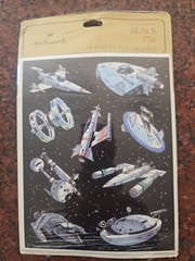 NEW. Vtg 1979 Hallmark Stickers REALISTIC SPACECRAFTS 4 Sheets