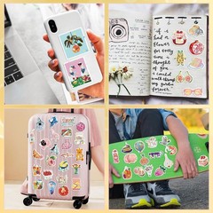 Cute 200-Piece Holographic Sticker Pack – Perfect for Scrapbooking Enthusiasts
