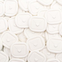 25Pcs White Heart Shaped Wax Seal stickers Self Adhesive Envelope Seal Stickers