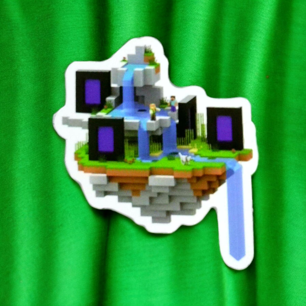 Minecraft Sticker Nether Portal Glossy