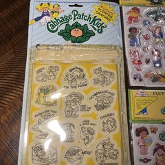 Vintage 1980s Cabbage Patch Kids Puffy Stickers 1983-new & Color Stickers Used