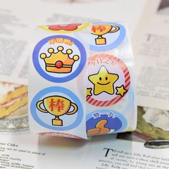 500Sheets/Roll Little Red Flower Reward Stickers Motivational Decals for Kinderg