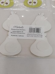 11 (4 Peice) Packages Pear Fruit 3D Dimensional Stickers Scrapbooking Michael’s