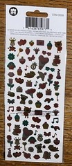 Paper House Life Organized VALENTINES 168 MICRO FOIL Love U Heart Flower Animals