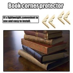 100 Pcs 20mm Gold Metal Book Corner Protectors Vintage Photo Corner Protector