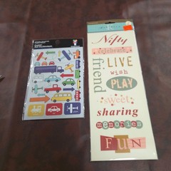 Scrapbook Rub-On Transfers Lot K&Company Me My Big Ideas 20 Packs Mixed Themes