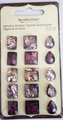 Recollections Signature PURPLE Gemstone Stickers – 4 pcs