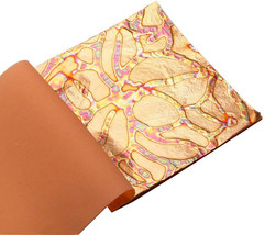 KINNO Variegated Gold Leaf Sheets for Gilding Projects 25 Sheets
