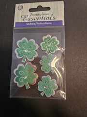 Sandylion Essentials Stickers -5 SHAMROCKS 3×4″