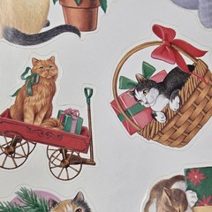Vintage 1984/86 Current Cats Jumbo Sticker Pack, 8 Partial Sheets 2 Full Sheets
