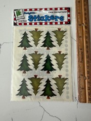 Provo Craft Clear Background Designer Stickers Pine Trees Scrapbooking Crafts