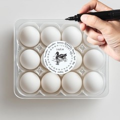 320 Pcs Duck Egg Laid on Stickers, 2 Inch Round Farm Fresh Eggs Sticker Round…
