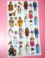4 Sheets Of American Girl Stickers