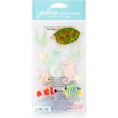 TOUCH OF JOLEE’S EMBELLISHMENTS – SEA HORSES, Turtle, Angel Fish – Vellum