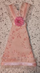 Lot Of 3 Handmade Dresses For Junk Journals scrapbooks shadow boxes Ornaments