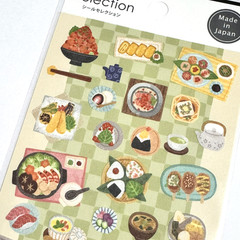 Japanese Food Sticker Sheet Made in Japan Cute Illustration New