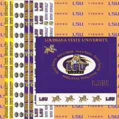 Louisiana State University LSU NCAA Scrapbook Kit Sticker Paper Patch U-CHOOSE