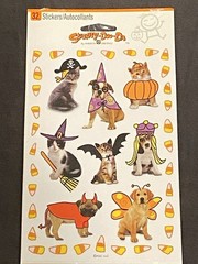 American Greetings Halloween Stickers Dog Cat Costume Lot 3 Packs of 32 NEW