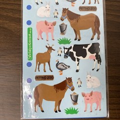 Stickopotamus – Binder Stickers – Petting Zoo Farm Animals – New Package