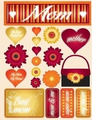 Reminisce Signature Series 3-Dimensional Sticker, Mom