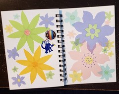 SMALL STICKERBOOK 1 HANDMADE STUCK STICKERS VINTAGE RETRO NEW