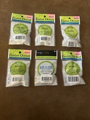 Eyelet Outlet Brads Lot of Animals NEW 6 packs Card Making Scrapbooking