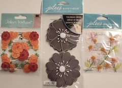 Lot Of 11 JOLEE’S BOUTIQUE K&Co Sandylion Scrapbooking Stickers FLOWERS