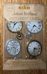 RARE Jolees Parcel Pocket Watches Time Clocks Stop Watch 3D Scrapbook Stickers