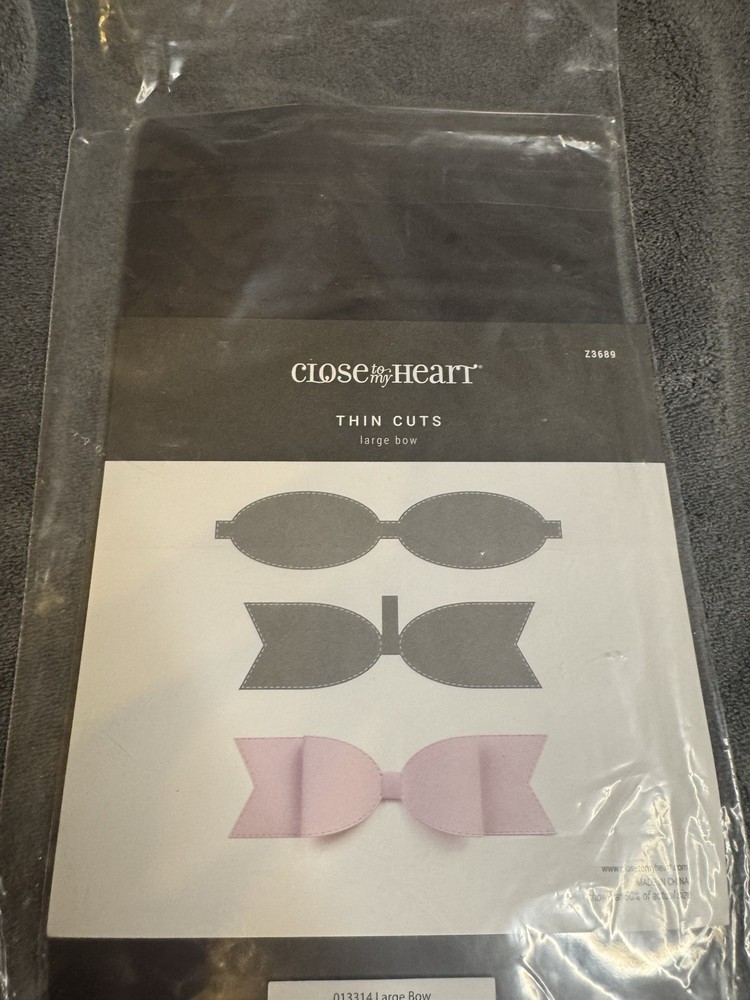 Close To My Heart Small Bow Thin Cuts Die Set NEW Scrapbooking Crafting