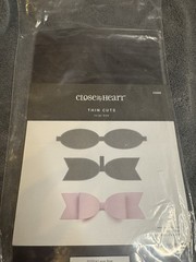 Close To My Heart Small Bow Thin Cuts Die Set NEW Scrapbooking Crafting