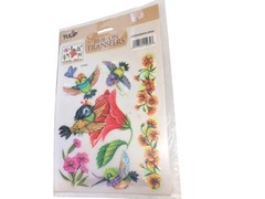 Rub On Transfer Stickers Hummingbirds Acid Free 2002 Tulip-Brand 1 Sheet 7×10 in