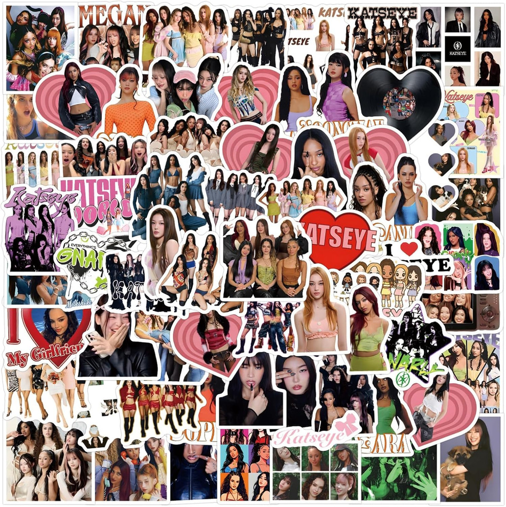 120Pcs Katseye Stickers, Waterproof Vinyl Stickers for