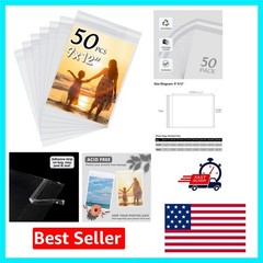 High-Quality Acid-Free Crystal Clear Bags for Preserving 9×12 Art & Prints