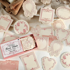 120Pcs Vintage Scrapbook Decorative Paper Set, Embossed Pattern Small Writing No